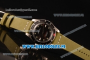 Rolex Milgauss Vintage Asia 2813 Automatic Steel Case with Black Dial and Green Nylon Strap