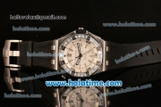 Audemars Piguet Royal Oak Offshore Diver Asia 2813 Automatic Steel Case with Diamonds Bezel and White Dial