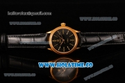 Rolex Cellini Time Asia 2813 Automatic Yellow Gold Case with Stick/Roman Numeral Markers and Black Dial