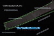 Breitling Avenger Skyland Chrono Swiss Quartz PVD Case with Black Dial and Green/Black Nylon Strap