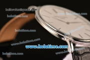 Patek Philippe Calatrava Miyota OS2035 Quartz Steel Case with White Dial and Stick Markers