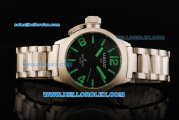 U-Boat Italo Fontana Left Hook Automatic Movement Full Steel with Green Markers and Black Dial