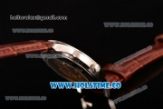 Patek Philippe Calatrava Swiss ETA 2824 Automatic Steel Case with Diamonds Markers and White Dial