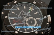 Hublot Big Bang Ayrton Senna Chronograph Miyota Quartz Movement PVD Case with Black Dial and Silvered Stick Markers