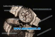 Rolex Daytona Chrono Swiss Valjoux 7750 Automatic Steel Case with White Dial and Steel Bracelet - 1:1 Origianl (AR)