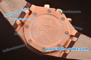 Audemars Piguet City of Sails Chronograph Swiss Valjoux 7750 Movement Rose Gold Case with White Dial