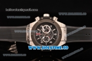 Hublot Big Bang Unico Magic Black Chrono Miyota Quartz Steel Case with PVD Bezel Stick/Arbaic Numeral Markers and Black Dial