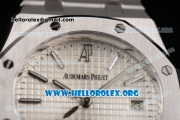 Audemars Piguet Royal Oak Clone AP Calibre 3120 Automatic Stainless Steel Case/Bracelet with White Dial and Stick Markers (BP)