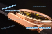 Bell & Ross BR 03-51 Automatic Movement Full Rose Gold Case with Black Dial and Yellow Markers