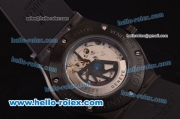 Hublot Classic Fusion Asia 2813 Automatic PVD Case with Black Dial and Black Rubber Strap