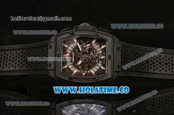 Hublot MP-06 Senna Chrono Miyota OS20 Quartz PVD Case with Skeleton Dial and White Stick Markers