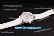 Hublot Big Bang Clone HUB4100 Automatic Steel Case with White Ceramic Bezel and White Dial - 1:1 Original (TW)