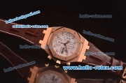 Audemars Piguet City of Sails Chronograph Swiss Valjoux 7750 Movement Rose Gold Case with White Dial