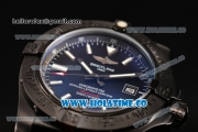 Breitling Avenger II Seawolf Asia 2813 Automatic PVD Case with Black Dial and White Stick Markers