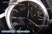 Panerai Luminor Power Reserve Left-Handed PAM 123 Swiss Valjoux 7750 Automatic Movement Steel Case with Black Dial