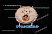 Breguet Grand Complication Tourbillon Swiss Tourbillon Manual Winding Steel Case with White Dial and and Diamonds Bezel