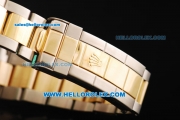 Rolex Submariner Swiss ETA 2836 Automatic Movement Steel Case with Blue Bezel and Two Tone Strap-18k Solid Gold