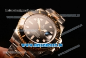 Rolex Submariner Swiss ETA 2836 Automatic Two Tone Case/Bracelet with Black Dial Stick (BP)