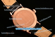 A.Lange&Sohne Saxonia Miyota Quartz Rose Gold Case with Stick Markers and Black Dial