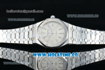 Audemars Piguet Royal Oak Swiss ETA 2824 Automatic Full Steel with White Dial and Stick Markers - 1:1 Origianl (ZF)