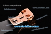 Hublot Big Bang Chrono Clone HUB4100 Automatic Rose Gold Case with Black Rubber Strap and Black Dial - 1:1 Original