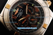Breitling Chronomat B01 Automatic Movement Steel Case with Black Dial and Black Rubber Strap