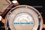 Vacheron Constantin Malte Swiss ETA 2824 Automatic Rose Gold Case with Diamonds Markers and White Dial