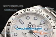Rolex Explorer II Rolex 3187 Automatic Full Steel with White Dial and Dot Markers (NOOB)