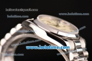 Rolex Day Date Swiss ETA 2836 Automatic Full Steel with Beige Dial and Arabic Numeral Markers