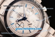 Omega Speedmaster Broad Arrow Chrono Venus 75 Manual Winding Full Steel with White Dial and Blue Stick Markers