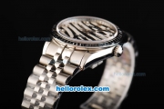 Rolex Datejust Automatic Movement Swiss Coating with Black Diamond Bezel and Diamond Dial