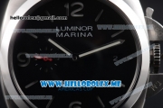 Panerai Luminor Marina Oracle Team USA 8 Days Limited Edition PAM 724 Clone P.9000 Automatic Steel Case with Black Dial and Stick/Arabic Numeral Markers (KW)