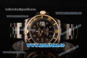 Rolex Submariner Asia Automatic Full PVD with Dot Markers and Black Dial