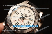 Breitling Avenger II GMT White Dial With Swiss ETA 2836 Automatic Leather Strap Best Edition A3239011/G778/435X/A20BA.1