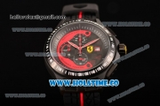 Ferrari Race Day Watch Chrono Miyota OS10 Quartz PVD Case with Black/Red Dial and Arabic Numeral Markers