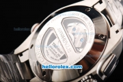 Tag Heuer Grand Carrera Calibre 36 Swiss Valjoux 7750 Automatic Movement Full Steel with Stick Markers and Black Dial