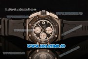 Audemars Piguet Royal Oak Offshore Chrono Clone AP Calibre 3126 Automatic PVD Case with Black Dial and White Stick Markers (EF)