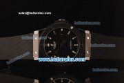 Hublot Classic Fusion Swiss ETA 2824 Automatic Ceramic Case with Black Carbon Fiber Dial and Black Rubber Strap-1:1 Original