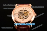 Vacheron Constantin Malte Asia Automatic Rose Gold Case with Beige Skeleton Dial and Roman Numeral Markers