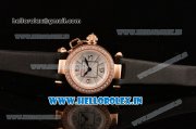 Cartier Pasha C Swiss Quartz Rose Gold Case with White Dial and Diamonds Bezel