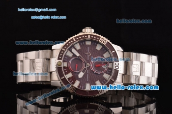 Ulysse Nardin Maxi Marine Diver Asia ST25 Automatic Stainless Steel Case with Stainless Steel Strap and Brown Dial