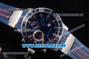 Ulysse Nardin Maxi Marine Diver Miyota OS20 Quartz Steel Case with Blue Dial and Blue Rubber Strap Blue Bezel