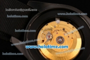 Rolex Pro-Hunter Sea-Dweller Swiss ETA 2836 Automatic PVD Case with Black Nylon Strap White Markers and Black Dial