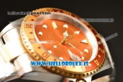 Rolex GMT-Master Vintage Brown Dial With Brown Bezel 2813 Auto Two Tone Jubilee Strap