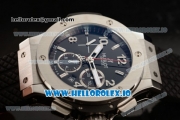 Hublot Big Bang Chrono Swiss Valjoux 7750 Automatic Steel Case Black Dial With Stick/Arabic Numeral Markers Black Rubber Strap