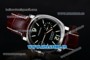 Panerai Luminor Marina PAM 111 Automatic Steel Case with Black Dial and Green Markers