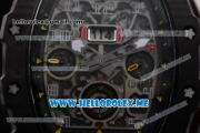 Richard Mille RM 11-03 Swiss Valjoux 7750 Automatic PVD Case with Skeleton Dial and Black Rubber Strap Arabic Numeral Markers