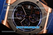 Audemars Piguet Royal Oak Offshore Chrono Miyota OS10 Quartz Rose Gold Case with Black Dial Steel Bezel and Arabic Numeral Markers