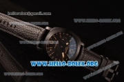 Panerai Luminor GMT Asia Automatic PVD Case with Black Dial and Black Leather Strap PAM 531B