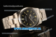 Rolex Explorer Tiffany & Co. Asia Auto with Black Dial and Steel Case Steel Bracelet